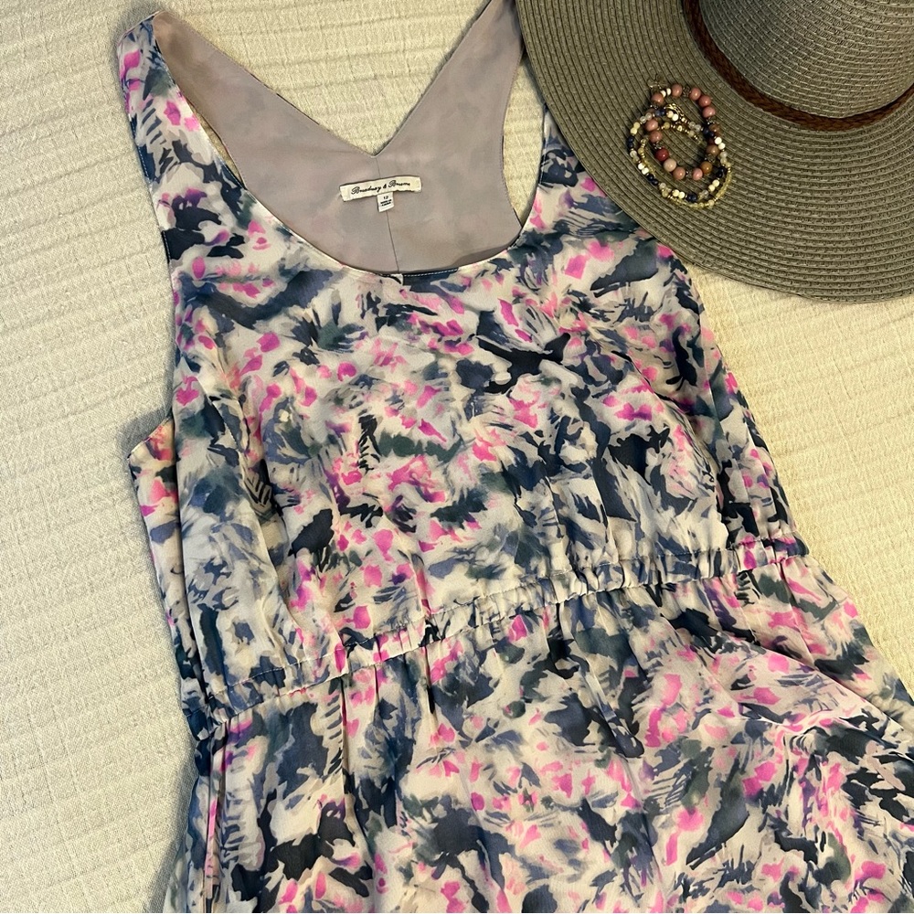 Madewell Broadway & Broome Silk Floral Maxi Size 12